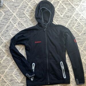 Mammut Black Hooded Fleece Jacket
